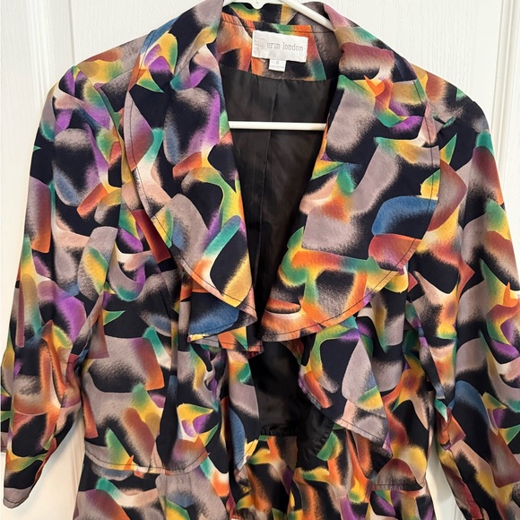 erin london Jackets & Blazers - Vintage- Erin London Colorful Abstract Blazer